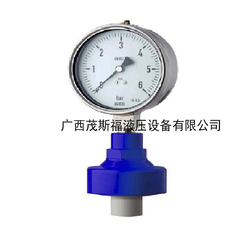 北京WIKA 990.31 塑料腔体螺纹连接化学密封隔膜压力表 