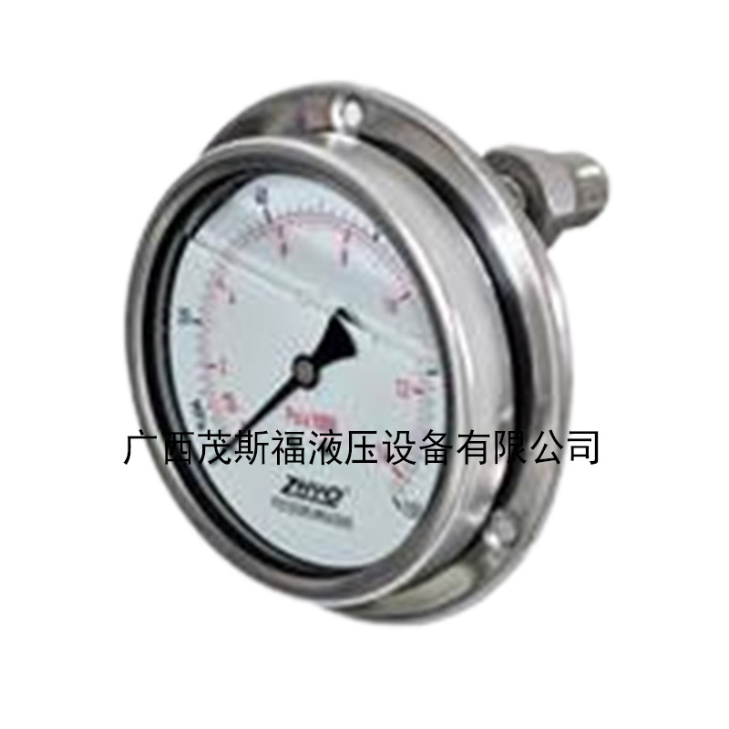 北京耐振型轴向安装隔膜压力表 