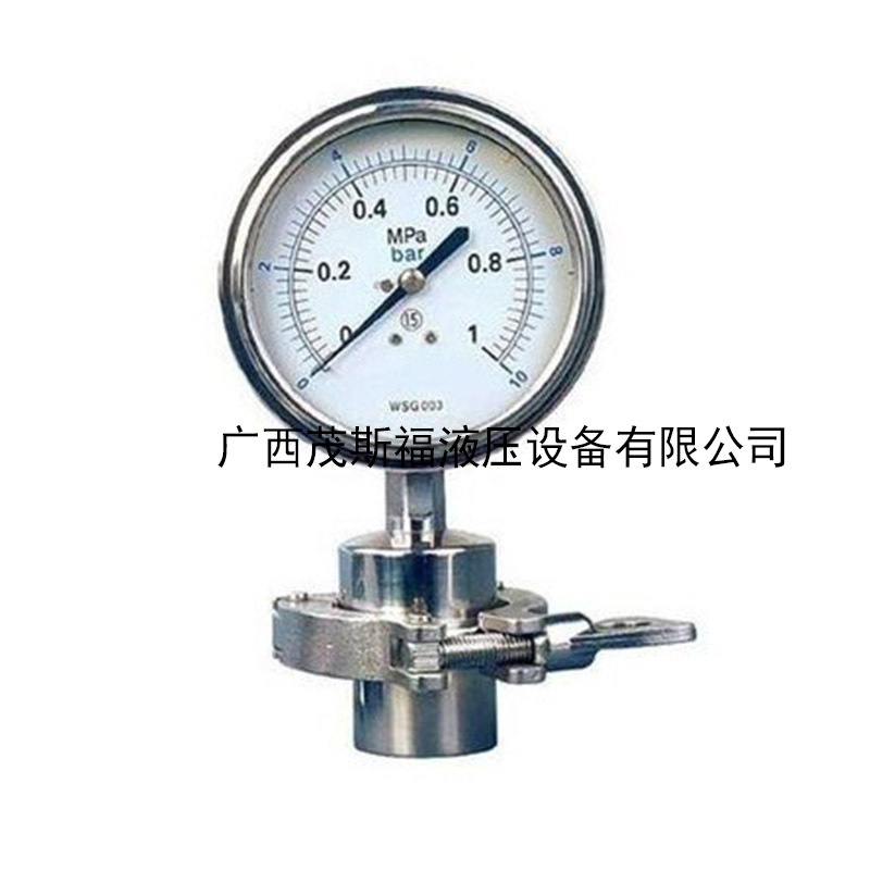 北京Y-100 1.6级 (0-0.6)MPa 卫生型隔膜压力表 
