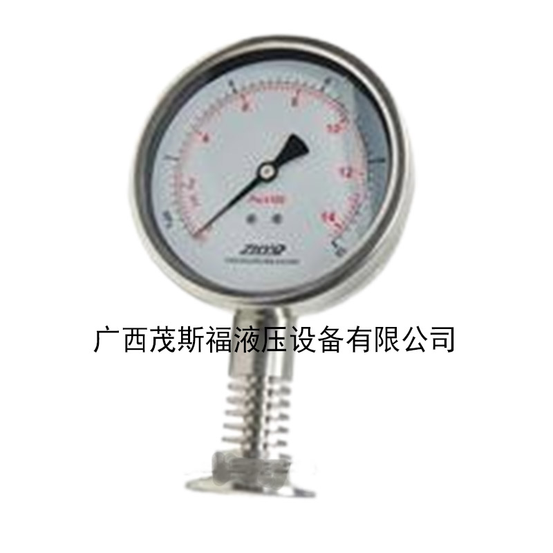 北京卡套式防振隔膜压力表 